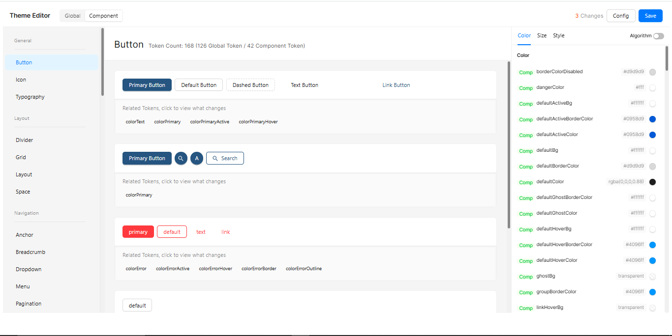 Preview Theme configuration